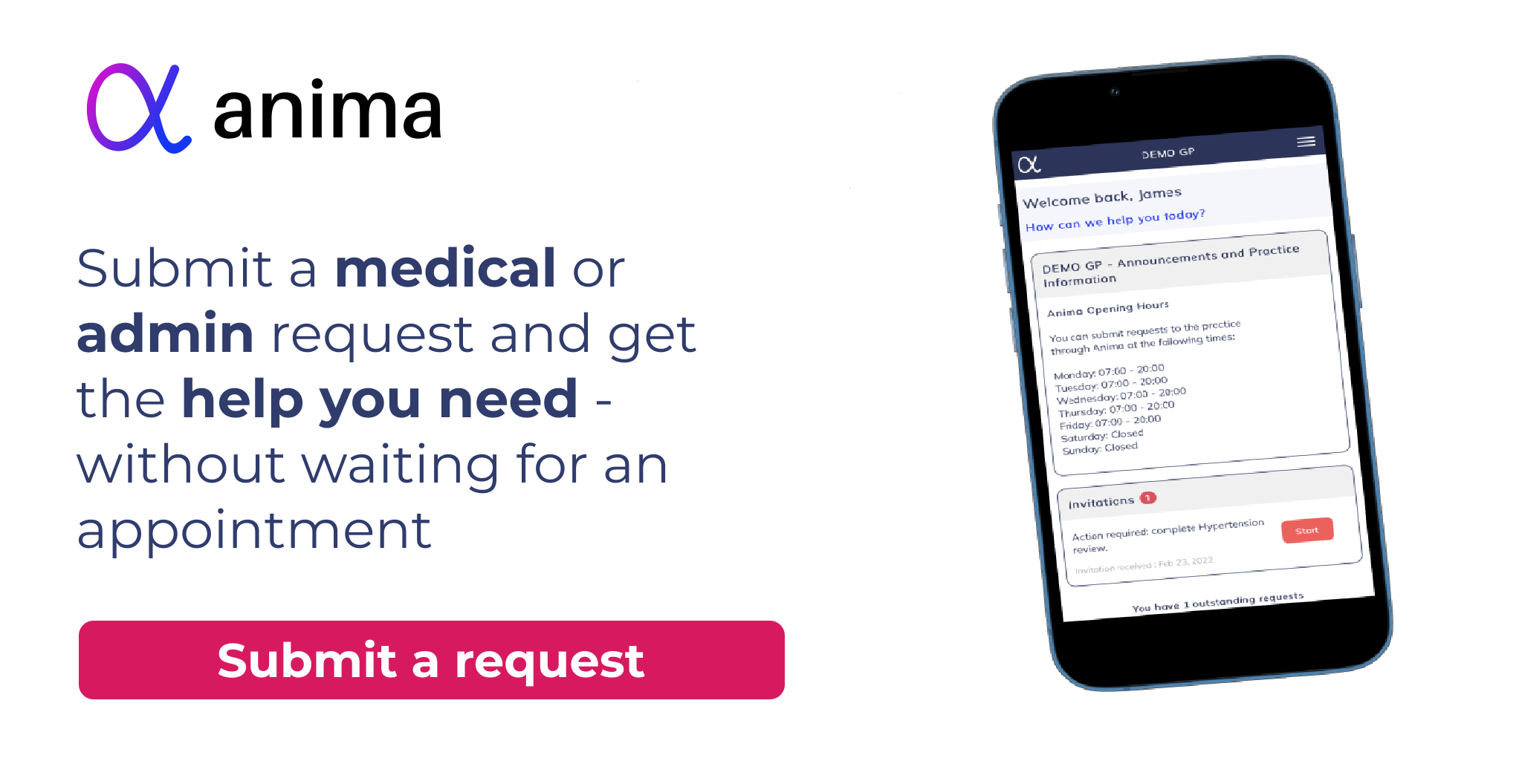 Anima. Submit a medical or admin request online